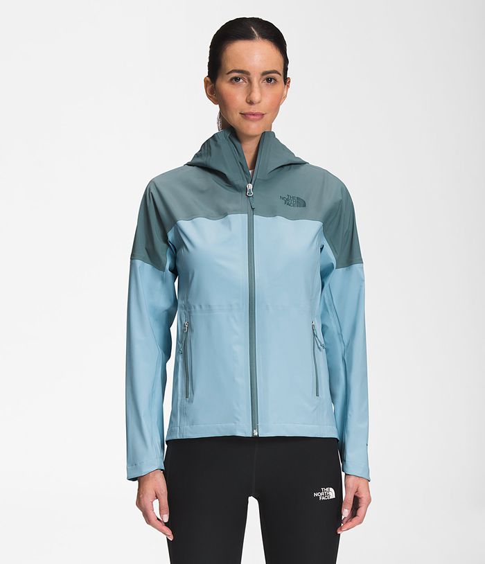 The North Face Womens Rain Jacket West Basin Dryvent 930GWRFCD - Blue